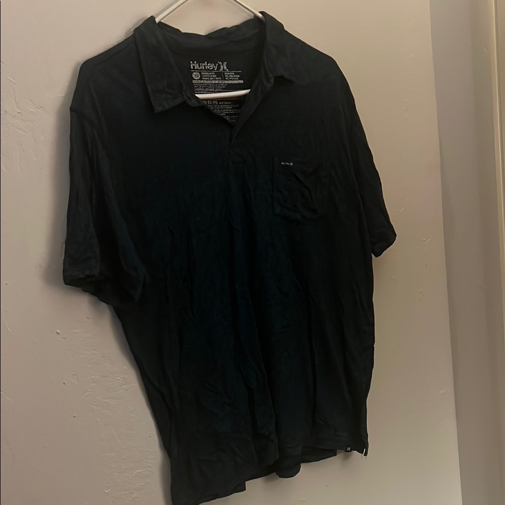 Men’s Blue/Black Hurley Collared Polo Shirt